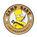 Wholesale custom own logo souvenir Simpsons decoration metal pin badge